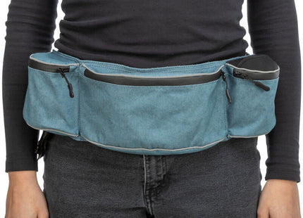 Praktische blaue Hüfttasche für unterwegs