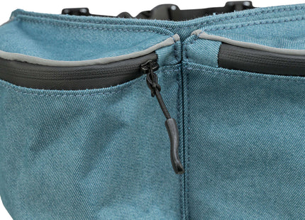 Praktische blaue Hüfttasche für unterwegs