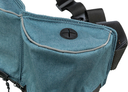 Praktische blaue Hüfttasche für unterwegs