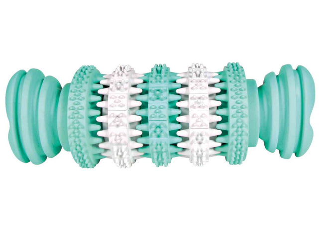 Trixie DENTAfun Knochen Mintfresh Naturgummi 15 cm Mintfrischer Kauspass für Hunde