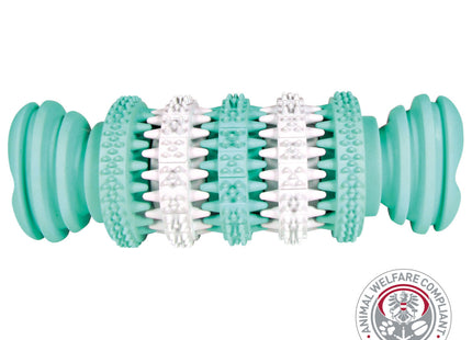 Trixie DENTAfun Knochen Mintfresh Naturgummi 15 cm Mintfrischer Kauspass für Hunde