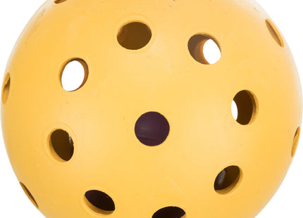 Trixie Lochball mit Schelle aus Naturgummi, Ø 7 cm - Spielzeug für Katzen