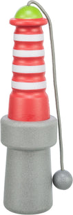 Trixie Aqua Toy Leuchtturm TPR - Hundespielzeug in Form eines Leuchtturms, ideal für Wasserspiele, aus strapazierfähigem TPR-Material