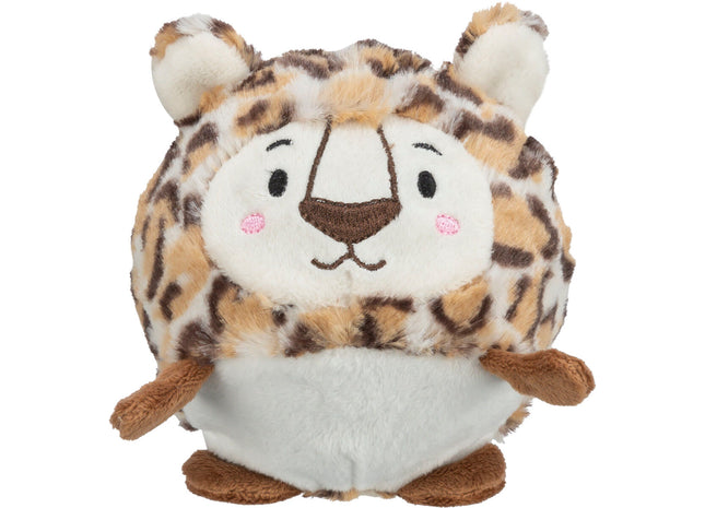 Trixie Ball Leopard Plüsch Gummi 13 cm - hochwertiges Spielzeug für Katzen
