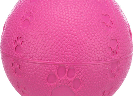 Pinkes Naturgummi-Ballspielzeug mit Quietscher von Trixie