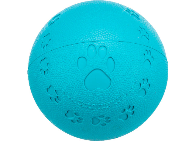 Blauer Naturgummi-Ball mit Quietscher von Trixie für stundenlangen Spielspass