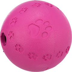 Interaktives Snackspielzeug für Hunde in Pink aus Naturgummi