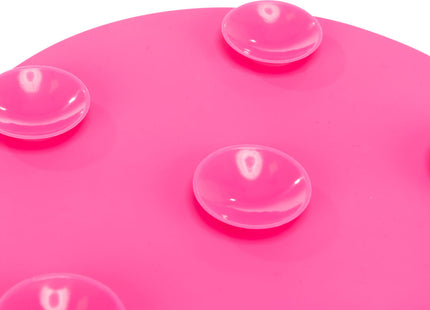 Rosa Silikon-Lickmatte von Trixie mit Saugnäpfen für Hunde