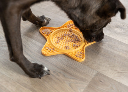 Silikon Leckmatte in Gelb für Hunde von Trixie