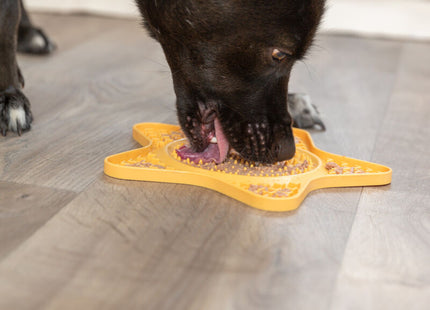 Silikon Leckmatte in Gelb für Hunde von Trixie