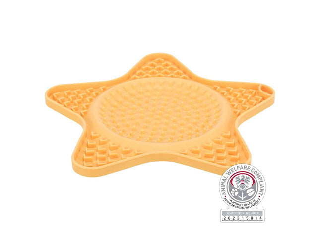 Silikon Leckmatte in Gelb für Hunde von Trixie