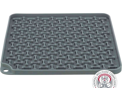 Silikonmatte in Dunkelgrau für interaktives Snackvergnügen von Trixie