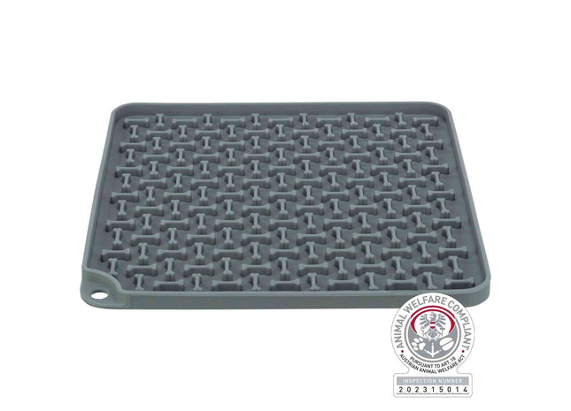 Silikonmatte in Dunkelgrau für interaktives Snackvergnügen von Trixie