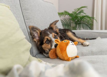 Trixie Eichhörnchen rund Plüsch - 13 cm, braun