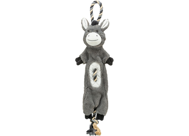 Trixie Esel Plüsch/Tau - recyceltes Hundespielzeug 66cm