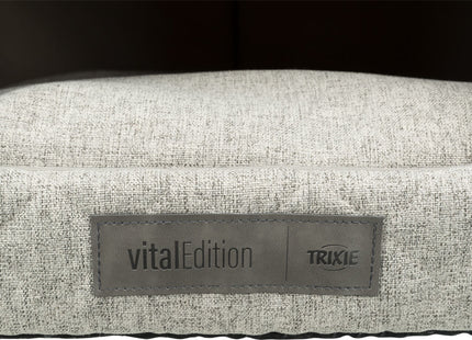 Trixie Vital Kuschelhöhle Noah – orthopädisches Hundebett hellgrau