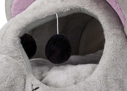 Trixie Kuschelhöhle Lukas – graue Katzenhöhle 35×33×65 cm