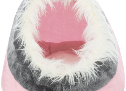 Trixie Kuschelhöhle Minou - Katzenschlafplatz rosa/grau