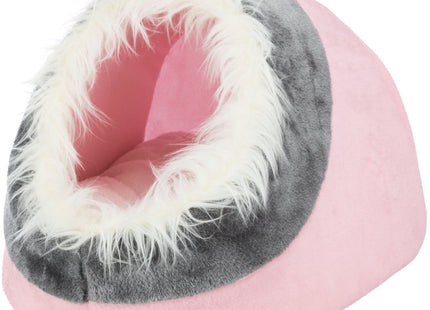 Trixie Kuschelhöhle Minou - Katzenschlafplatz rosa/grau
