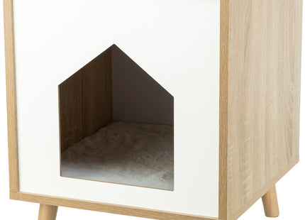 Trixie Höhle Isa - Haustierhöhle Holzoptik hellbraun/weiss