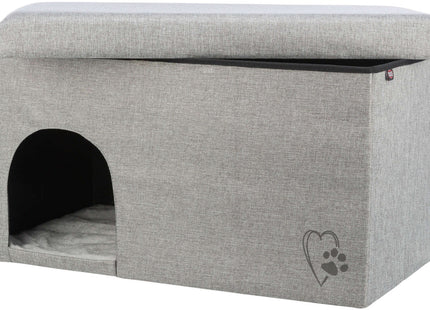 Trixie Kuschelhöhle Kimy - faltbare Kuschelhöhle hellgrau