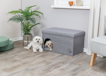 Trixie Kuschelhöhle Kimy - faltbare Kuschelhöhle hellgrau