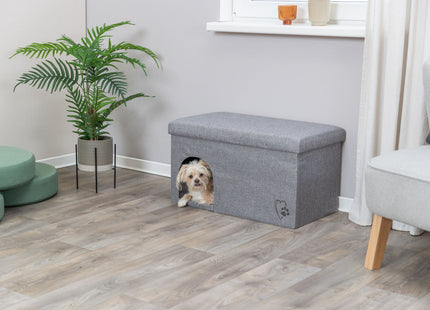 Trixie Kuschelhöhle Kimy - faltbare Kuschelhöhle hellgrau