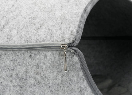 Trixie Kuschelhöhle Luna - Filz, hellgrau, 40×24×46 cm