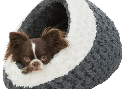 Trixie Kuschelhöhle Kaline - grau/creme, 41x35x26cm