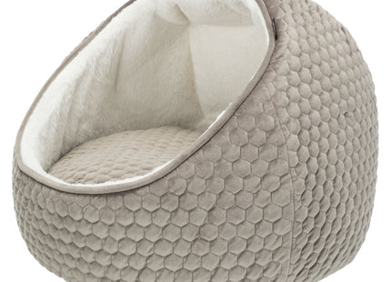 Trixie Kuschelhöhle Livia – Katzenhöhle taupe/creme
