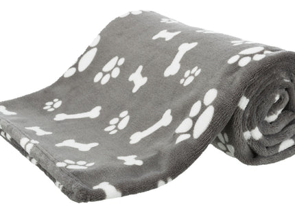Trixie Decke Kenny - Hundedecke, grau, Plüsch, 75x50cm