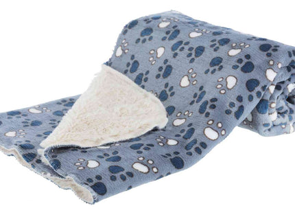 Trixie Decke Tammy - Plüschdecke blau/beige 100×70 cm