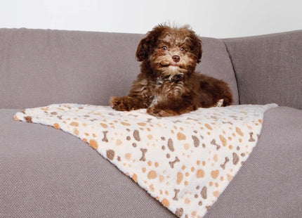 Trixie Decke Lingo - Hundedecke weiss beige 75x50cm