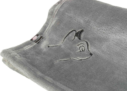 Trixie Decke Nilay - Plüschdecke grau 70x50cm