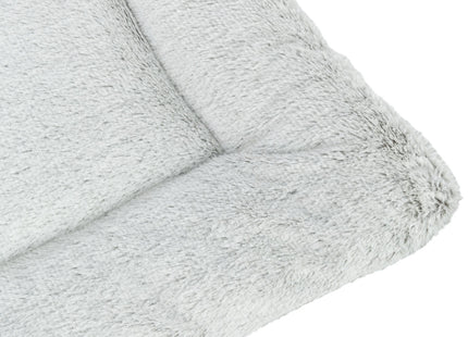 Trixie Liegematte Farello - Plüsch, weiss-grau, 70x55cm
