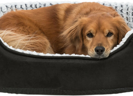 Trixie Vital Bett Lino - orthopädisches Hundebett schwarz/grau