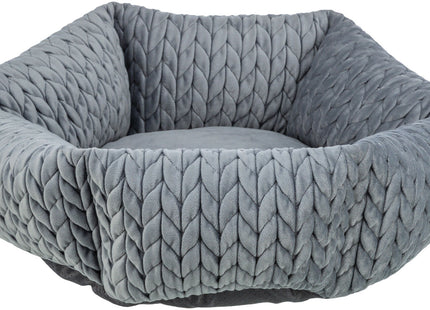 Trixie Bett Livia - rundes Hundebett grau