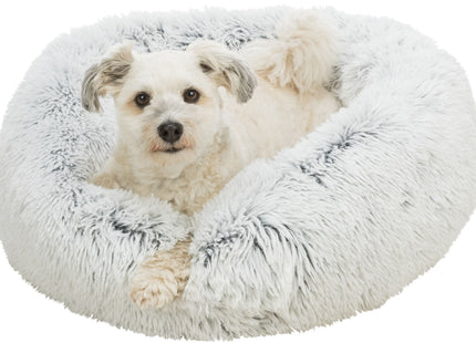 Trixie Bett Harvey – rundes Hundebett weiss-schwarz