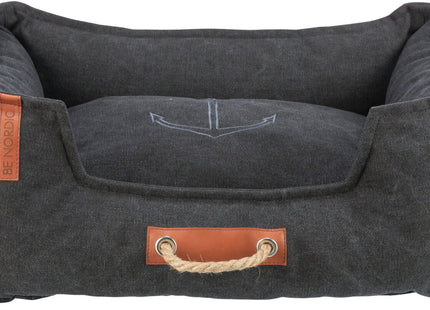 Trixie BE NORDIC Hundebett - eckig, schwarz, 60×50 cm