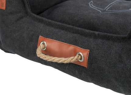 Trixie BE NORDIC Hundebett - eckig, schwarz, 60×50 cm