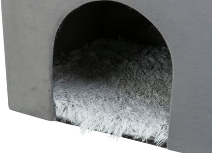 Trixie Höhle Harvey – Kuschelhöhle grau/weiss-schwarz