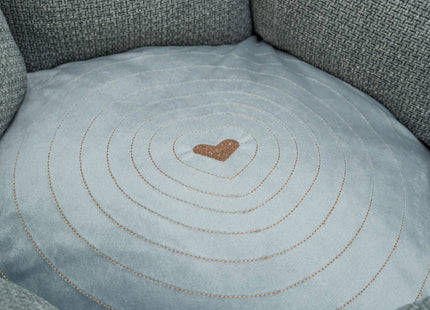 Trixie Bett Viviana rund blau-grau, ø50cm