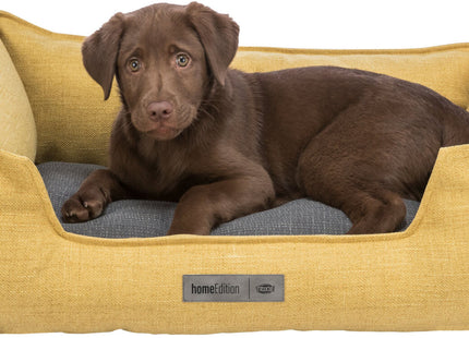Trixie Bett Talis - Hundebett, gelb und dunkelgrau