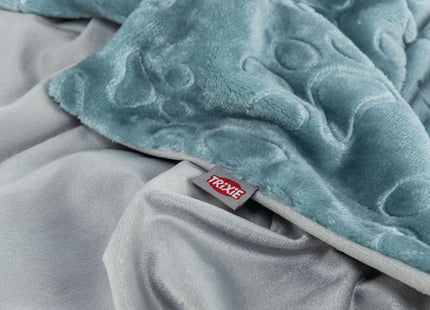 Trixie Decke Barry - Softplüsch blau/grau 70×50 cm