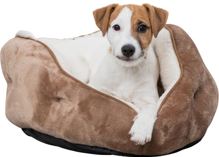 Trixie Bett Cosma – rundes Hundebett braun/beige
