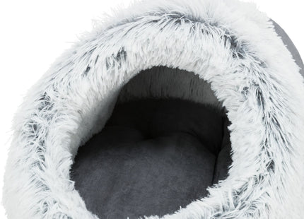 Trixie Höhle Harvey – Kuschelhöhle grau/weiss-schwarz