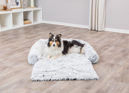 Trixie Polster-Schondecke Harvey - Hundedecke weiss-schwarz 80x130cm