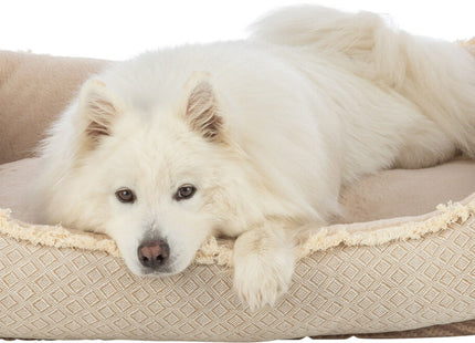 Trixie Bett Boho – eckiges Hundebett beige
