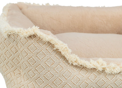 Trixie Bett Boho – eckiges Hundebett beige