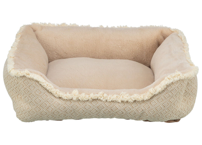 Trixie Bett Boho – eckiges Hundebett beige